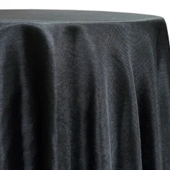 Imitation Burlap Table Linen in Black