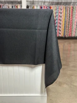 Imitation Burlap Table Linen in Black