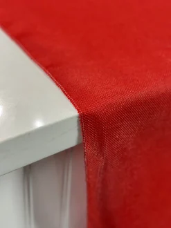 Imitation Burlap Table Linen in Red