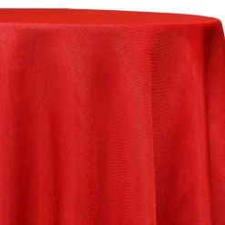 Imitation Burlap Table Linen in Red
