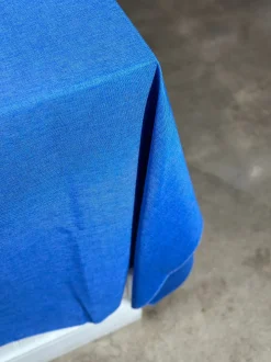 Imitation Burlap Table Linen in Royal