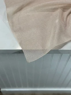 Imitation Burlap Table Linen in Sand