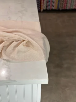 Imitation Burlap Table Linen in Sand