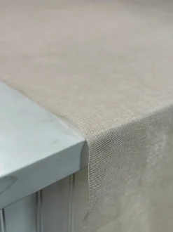 Imitation Burlap Table Linen in Sand