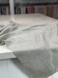 Imitation Burlap Table Linen in Silver