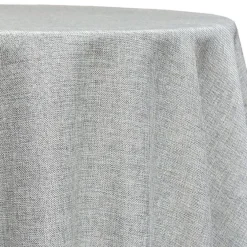 Imitation Burlap Table Linen in Silver