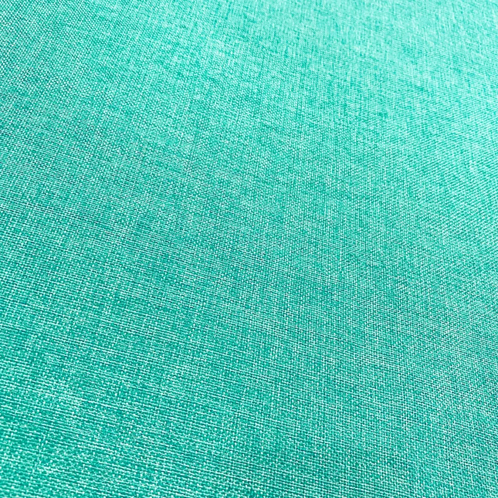 Imitation Burlap Table Linen in Teal Green
