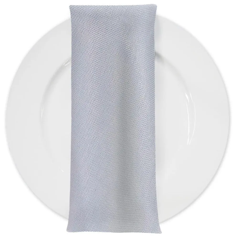 Imitation Burlap Table Napkin in White