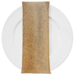 Imitation Burlap Table Napkin in Honey