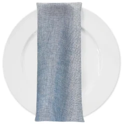 Imitation Burlap Table Napkin in LT Blue