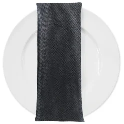 Imitation Burlap Table Napkin in Black