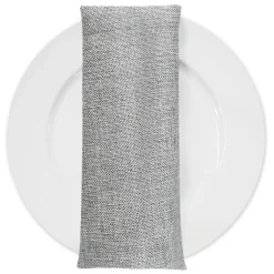 Imitation Burlap Table Napkin in Silver