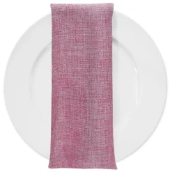 Imitation Burlap Table Napkin in Pink