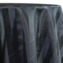 Imperial Stripe Table Linen in Black