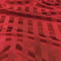 Imperial Stripe Table Linen in Red