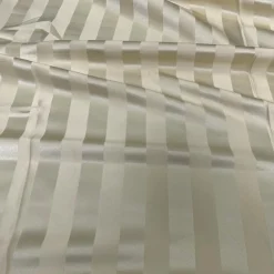 Imperial Stripe Table Linen in Ivory