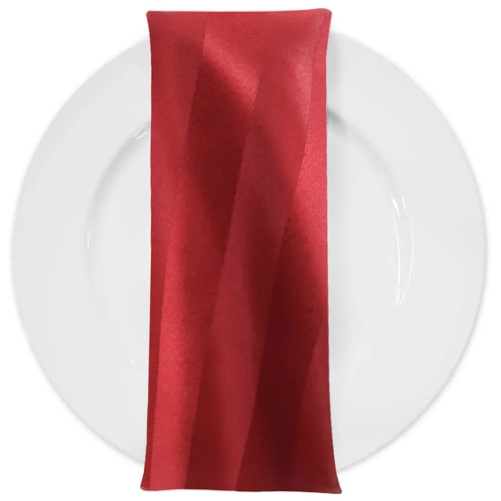 Imperial Stripe Table Napkin in Red