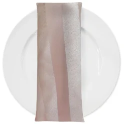 Imperial Stripe Table Napkin in Champagne