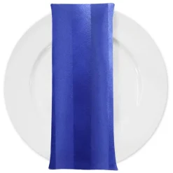 Imperial Stripe Table Napkin in Royal