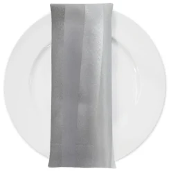Imperial Stripe Table Napkin in Silver