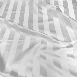 Imperial Stripe Table Runner in White