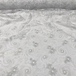 Jasmine Lace (w/ Poly Lining) Table Napkin in White