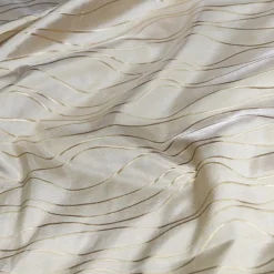 Karawave Jacquard (Reversible) Table Linen in Champagne