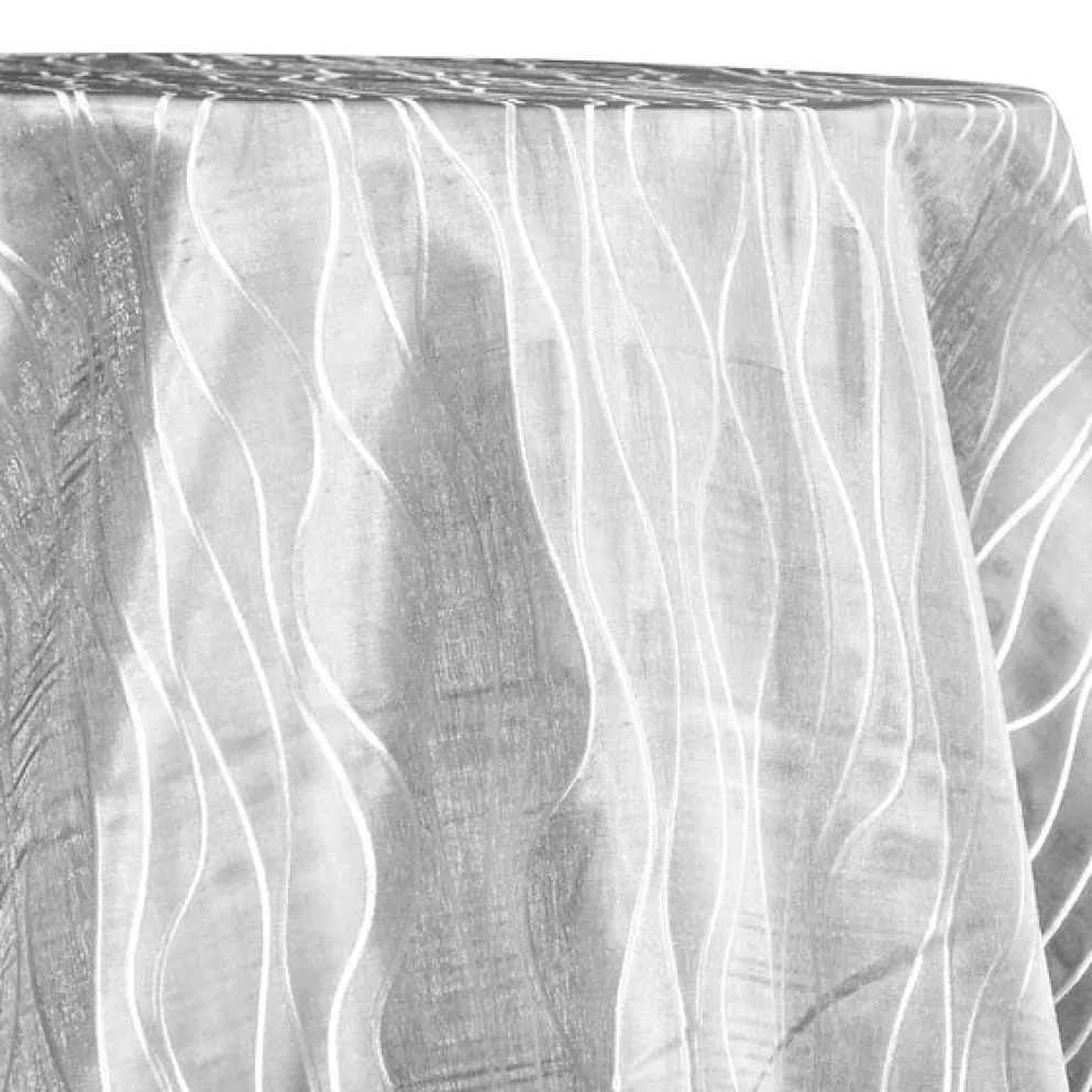 Karawave Jacquard (Reversible) Table Linen in White