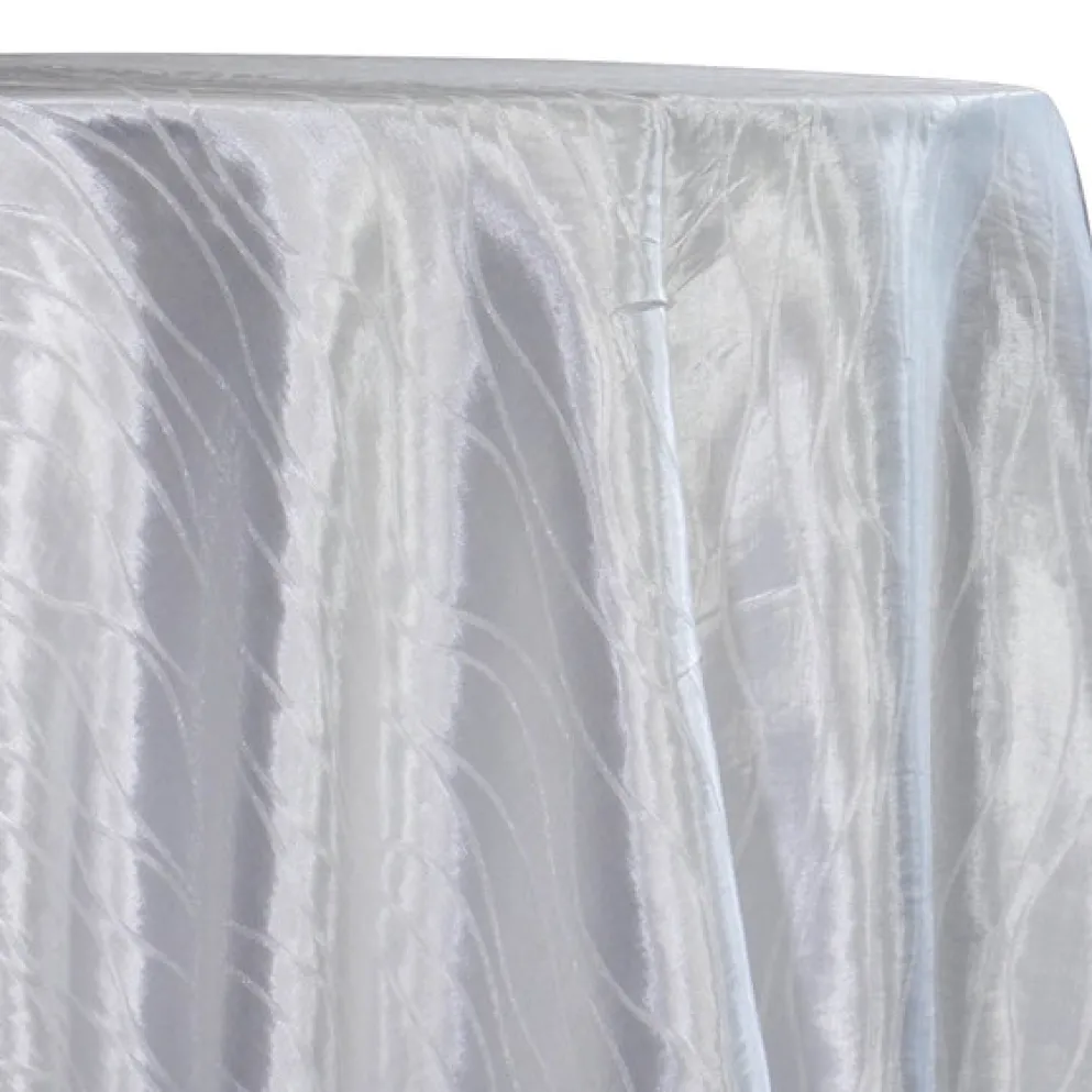 Karawave Jacquard (Reversible) Table Linen in White