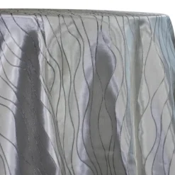 Karawave Jacquard (Reversible) Table Linen in Silver
