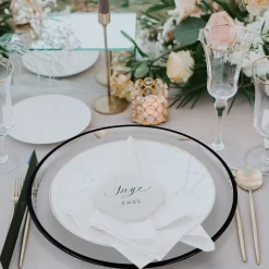 Klasik - Glass Charger Plate in Black (Item # 0241)