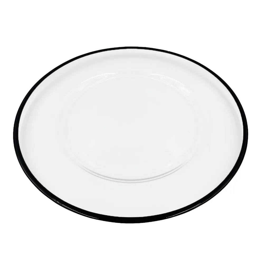 Klasik - Glass Charger Plate in Black (Item # 0241)
