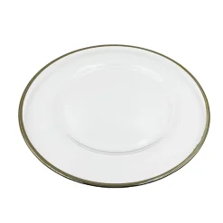 Klasik - Glass Charger Plate in Champagne Gold (Item # 0241)