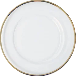 Klasik - Glass Charger Plate in Champagne Gold (Item # 0241)