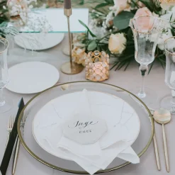 Klasik - Glass Charger Plate in Champagne Gold (Item # 0241)