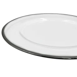 Klasik - Glass Charger Plate in Silver (Item # 0241)