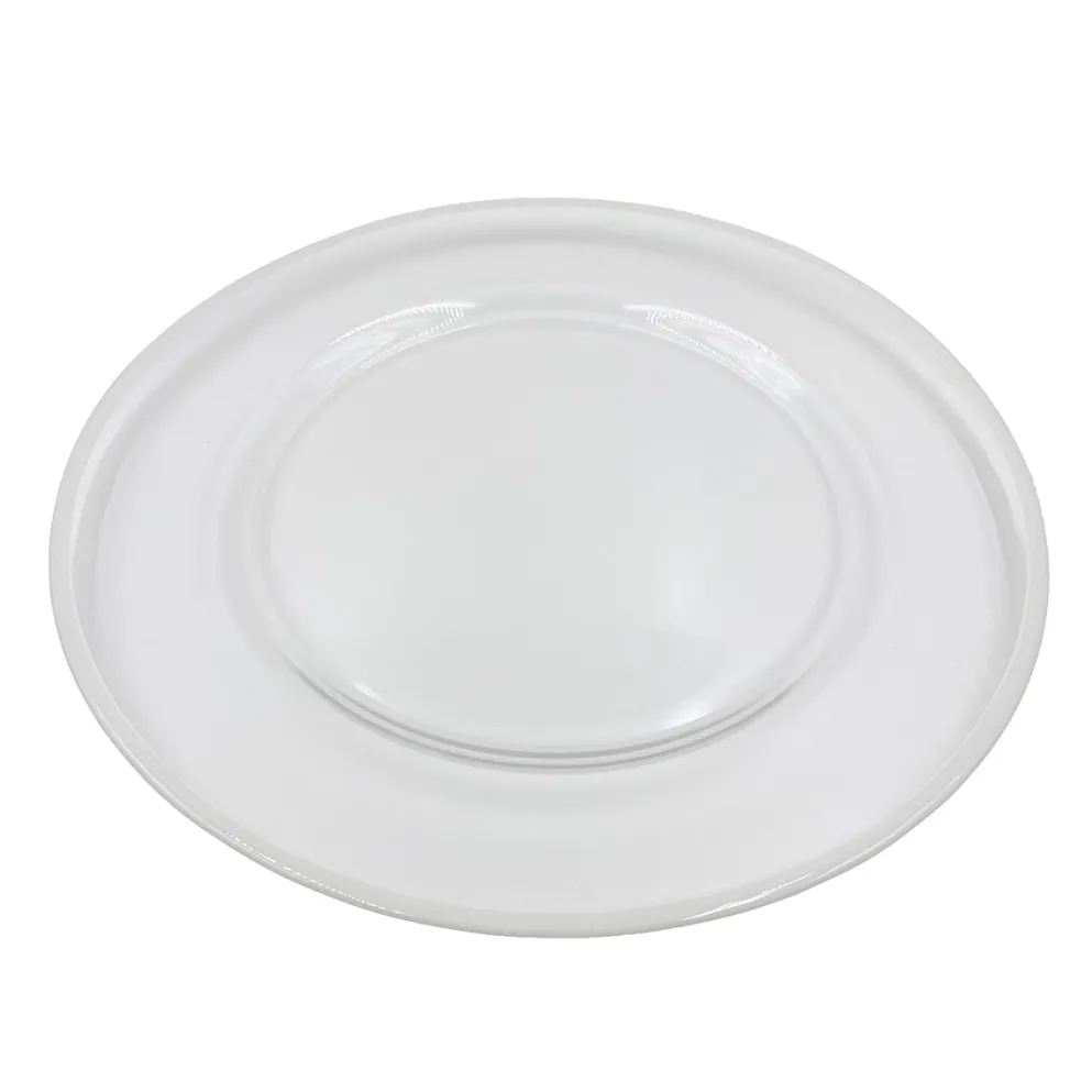 Klasik - Glass Charger Plate in White (Item # 0241)