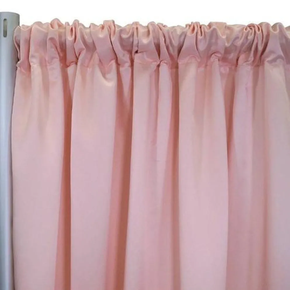 Lamour (Dull) Satin Drapery Panels (58" Wide) / 51 Colors