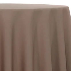 Lamour (Dull) Satin Table Linen in Taupe 1188