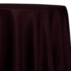Lamour (Dull) Satin Table Linen in Eggplant 1289