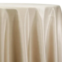 Lamour (Dull) Satin Table Linen in Champagne 1340