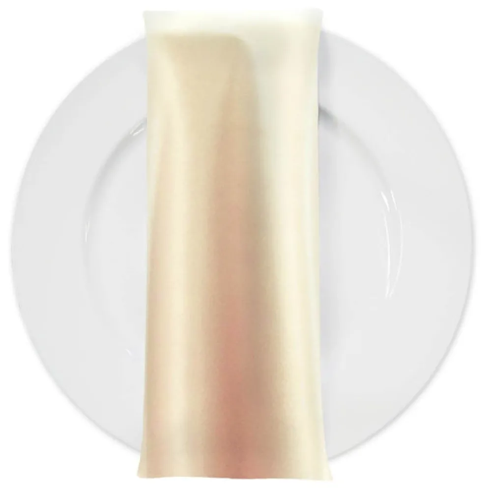Lamour (Dull) Satin Table Napkin in Champagne 1340