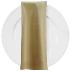 Lamour (Dull) Satin Table Napkin in Gold 1325