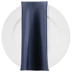 Lamour (Dull) Satin Table Napkin in Navy 1245