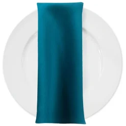 Lamour (Dull) Satin Table Napkin in Peacock 6777