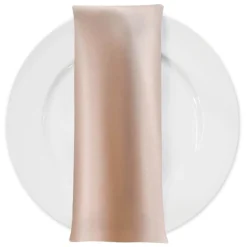 Lamour (Dull) Satin Table Napkin in Taupe 1347