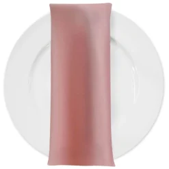 Lamour (Dull) Satin Table Napkin in Dusty Rose 1317