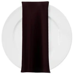 Lamour (Dull) Satin Table Napkin in Eggplant 1289