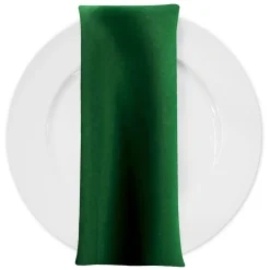 Lamour (Dull) Satin Table Napkin in Hunter Green 7385