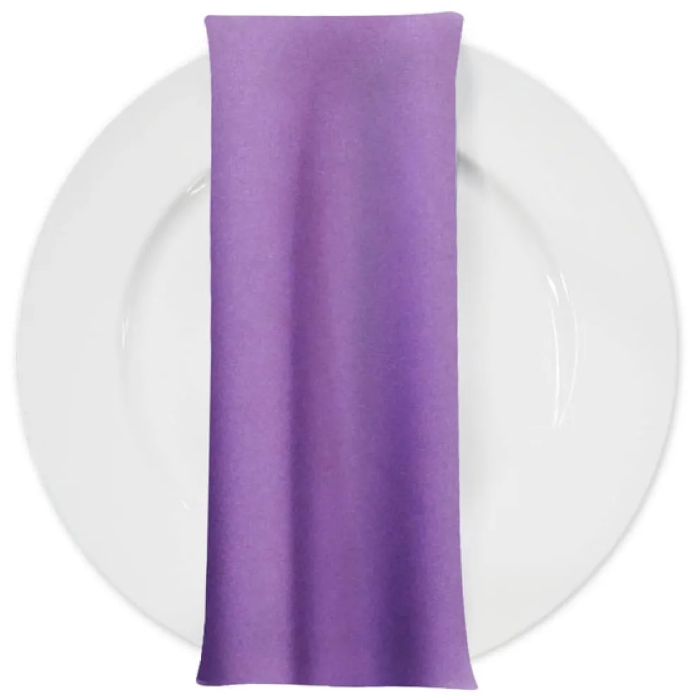 Lamour (Dull) Satin Table Napkin in Lavender 1172